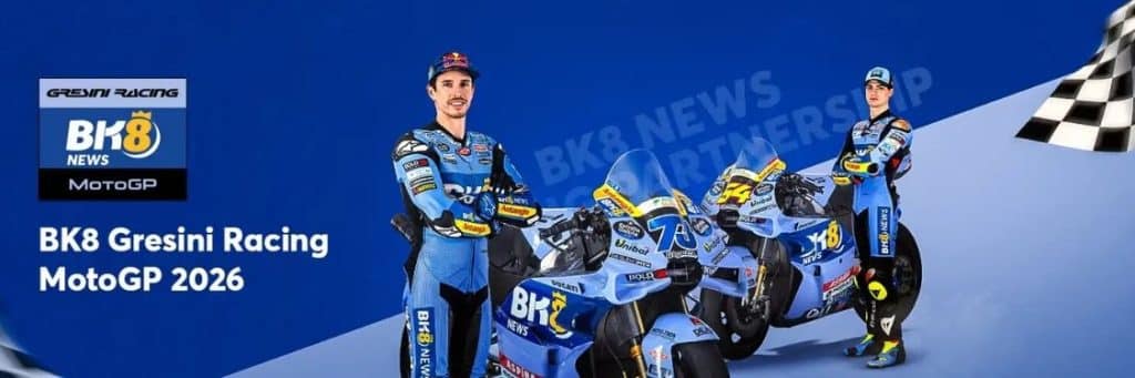 BK8 สนับสนุนทีมแข่ง Gresini Racing MotoGP 2026